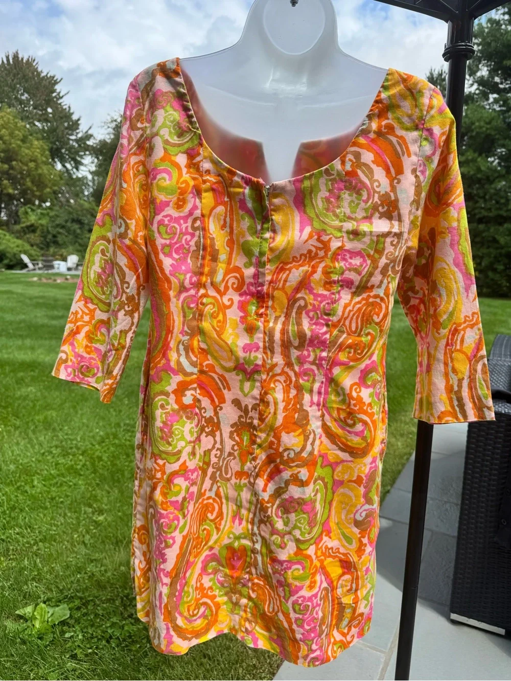 J. Crew Antonia Paisley Linen Dress